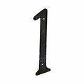 Pamex 4in Zinc Nail On House Number # 1 Matte Black Finish DD07401BL